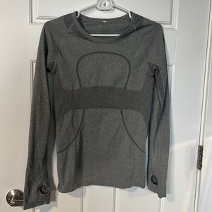 Grey performance long sleeve
